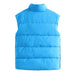 Women Short Autumn Winter Loose Outer Wear Cotton Padded Jacket Vest Cotton Vest Coat-Fancey Boutique