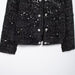 Women Clothing French Sequ Coarse Imitation Design Chanel Coat Women Socialite Top-Fancey Boutique