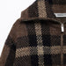 Women Plaid Turtleneck Long Sleeve Elegant Casual Jacket Coat-Fancey Boutique