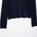 Women Contrast Color Trim Round Neck Long Sleeve Sweater-Fancey Boutique