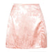 Color-Pink-Skirt Sexy Jacquard Satin High Waist Zipper Skirt-Fancey Boutique