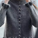 Autumn Women Clothing Laminated Decoration Knitted Cardigan Sweater-Fancey Boutique