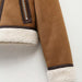 Women Winter Double Sided Short Warm Faux Shearling Jacket-Fancey Boutique