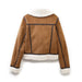 Women Winter Double Sided Short Warm Faux Shearling Jacket-Fancey Boutique