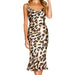 Color-Leopard-8 Colors Sexy Polka Dot Leopard Print Homewear with Braces Printed Dress-Fancey Boutique