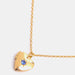 Zircon Heart Shape 14K Gold-Plated Pendant Necklace-Fancey Boutique