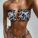 Color-Multi-Swimsuit Sexy Pleated Hollow Out Cutout Bikini Bikini-Fancey Boutique