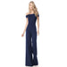 Color-purplish blue-Dress Women Clothing off Neck Casual Jumpsuit-Fancey Boutique