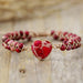 Handmade Heart Shape Natural Stone Bracelet-Fancey Boutique