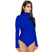 Color-Blue-Autumn Winter Long-Sleeved Bottoming Shirt Women Clothing Tight Bodysuit Bodysuit-Fancey Boutique