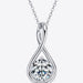 2 Carat Moissanite 925 Sterling Silver Necklace-One Size-Fancey Boutique