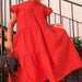 Color-Red-Women Clothing Loose Pleated Short Sleeve Dress Women Solid Color-Fancey Boutique