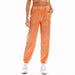 Color-Orange-Hip Hop Trousers Women Shiny Breathable Elastic Waist Casual Pants Women-Fancey Boutique