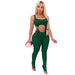 Color-Green-Summer Women Clothing Sunken Stripe High Elastic Lace-up Tight Sexy Fashion Suit-Fancey Boutique