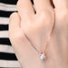 Moissanite 925 Sterling Silver Necklace-Fancey Boutique