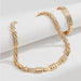 Gold-Plated Alloy Chain Bracelet-One Size-Fancey Boutique