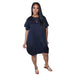 Color-Purplish blue-Women Clothing Dress Puffy Large T shirt Lantern Dress Short Sleeve Summer-Fancey Boutique