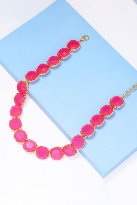 Zinc Alloy Resin Necklace-Fancey Boutique