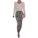 Color-White snakeskin-Leopard Print Snake Print Plus Size High Waist Skirt Split Long Skirt Hip Skirt for Women Summer-Fancey Boutique