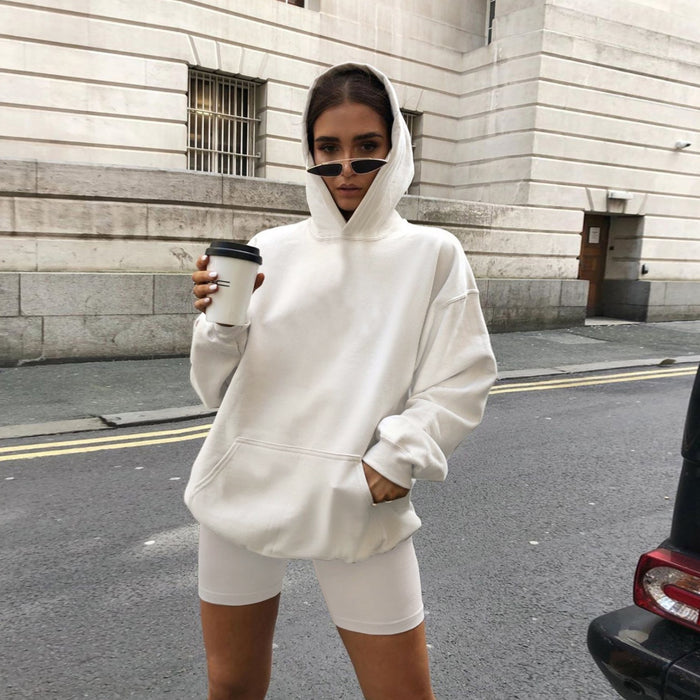 Popular Fall Winter Loungewear Hooded Long-sleeved Casual Sports Suit Sweater For Women-Fancey Boutique