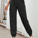 Color-Black-Women Clothing Sports High Waist Casual Yoga Trousers-Fancey Boutique