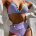 Color-Purple-Swimsuit Swimsuit Bikini Popular Bikini Women Seperated Swimwear Bikini Women-Fancey Boutique