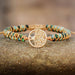Handmade Tree Shape Beaded Copper Bracelet-One Size-Fancey Boutique
