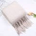 New Winter Women's Scarf Cashmere Warm Wrap Pashmina Solid Foulard Female Scarves Shawls Thick Soft Blanket Large Tassels-Fancey Boutique