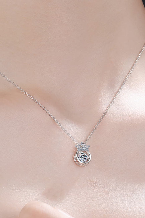 Moissanite 925 Sterling Silver Necklace-One Size-Fancey Boutique