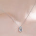 Moissanite 925 Sterling Silver Necklace-One Size-Fancey Boutique