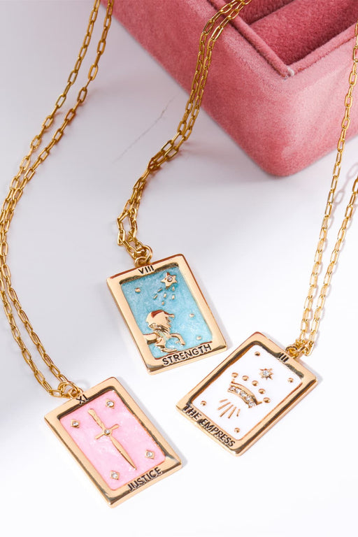 Tarot Card Pendant Copper Necklace-Fancey Boutique