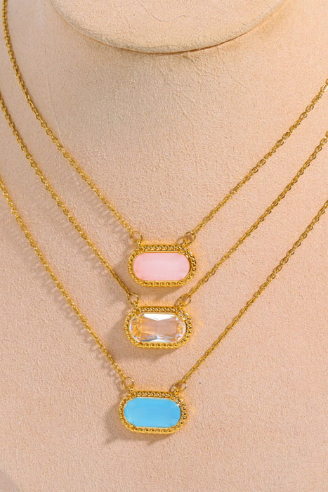 Copper 14K Gold-Plated Pendant Necklace-Fancey Boutique