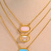 Copper 14K Gold-Plated Pendant Necklace-Fancey Boutique