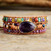 Triple-Layer Amethyst Bracelet-One Size-Fancey Boutique