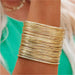Alloy Layered Cuff Bracelet-One Size-Fancey Boutique