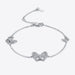 Moissanite Butterfly Shape Bracelet-One Size-Fancey Boutique