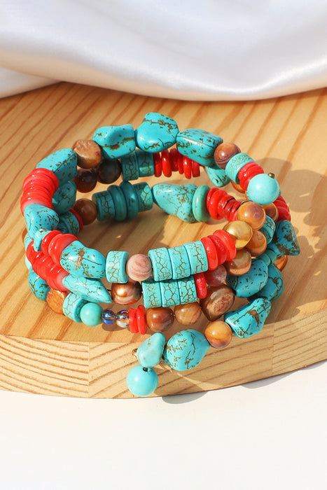 Layered Turquoise Bracelet-One Size-Fancey Boutique