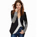 Color-Black-plus Size Blazer Women Sequined Slim Casual Women Small Blazer-Fancey Boutique