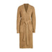 Color-Khaki-Fluffy Set Women Clothes Casual Plush Lace-up Long Cardigan Belted Bathrobe Homewear Coat-Fancey Boutique