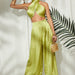 Color-Green-Solid Color Tube-Top Wide Leg Pants Suit-Fancey Boutique