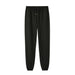 Color-Regular Black Ankle-Tied-Winter Fleece Lined Women Sports Pants Autumn Winter Ankle Banded Slacks All Matching Slimming Sweatpants Children-Fancey Boutique