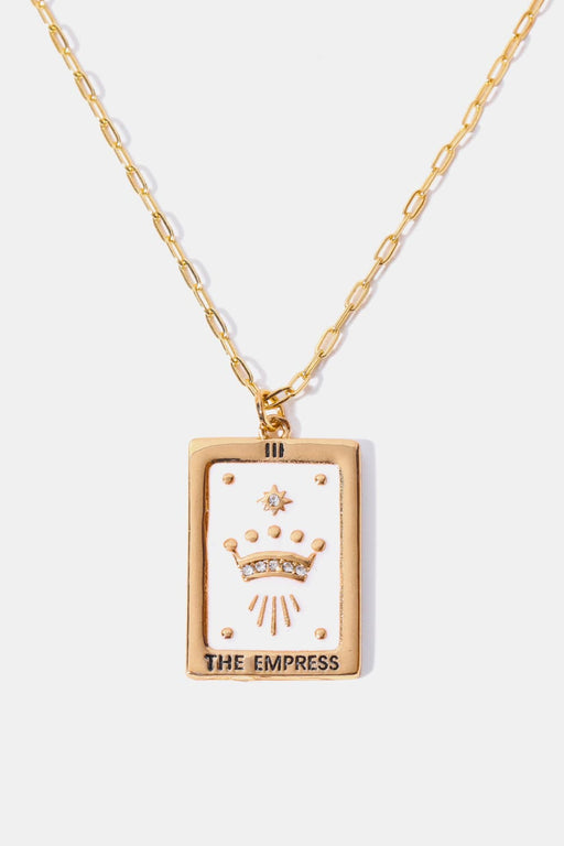 Tarot Card Pendant Copper Necklace-One Size-Fancey Boutique