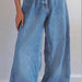 Trendy Wide-Leg Pants Exclusive for Classic High Waist Denim Flared Trousers-light blue-Fancey Boutique