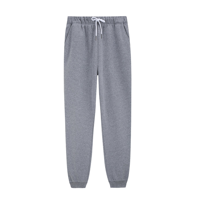 Color-Plus Velvet Gray Thread Type-Winter Fleece Lined Women Sports Pants Autumn Winter Ankle Banded Slacks All Matching Slimming Sweatpants Children-Fancey Boutique