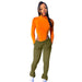 Color-Green-Popular Women Clothing Brushed Hoody Fabric Sports Casual Stacked Pants Stacked Pants-Fancey Boutique