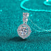 1 Carat Moissanite 925 Sterling Silver Necklace-One Size-Fancey Boutique