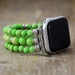 Synthetic Imperial Jasper Beaded Watchband Bracelet-Fancey Boutique