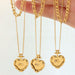 Heart Shape Double-Layered Stainless Steel Necklace-One Size-Fancey Boutique