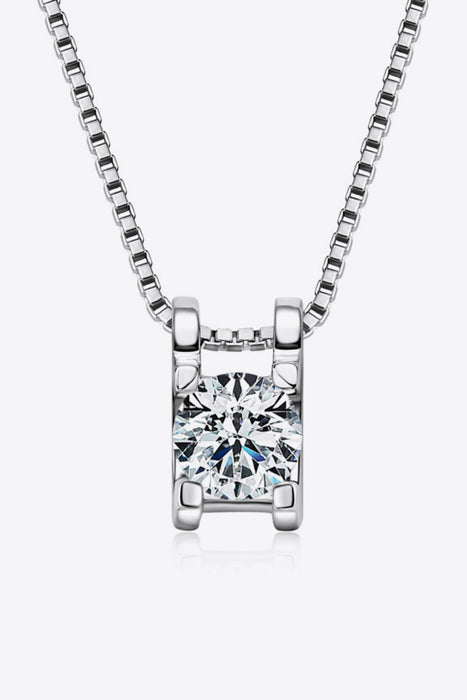 Moissanite 925 Sterling Silver Necklace-One Size-Fancey Boutique