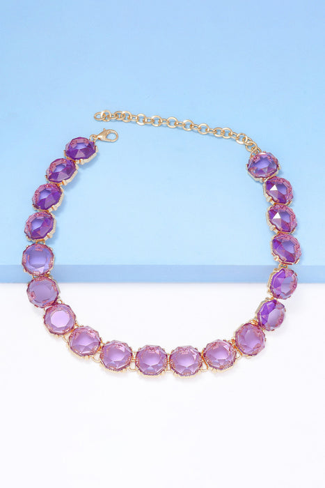 Zinc Alloy Resin Necklace-Fancey Boutique